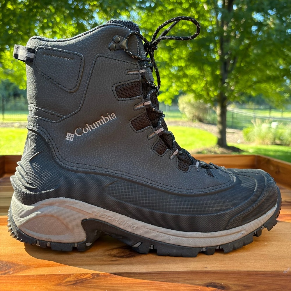 Columbia Waterproof Techlite Winter Boots Mens 12 Black Omni-Heat YM5400